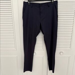 Rhône Black Commuter Slim Chino